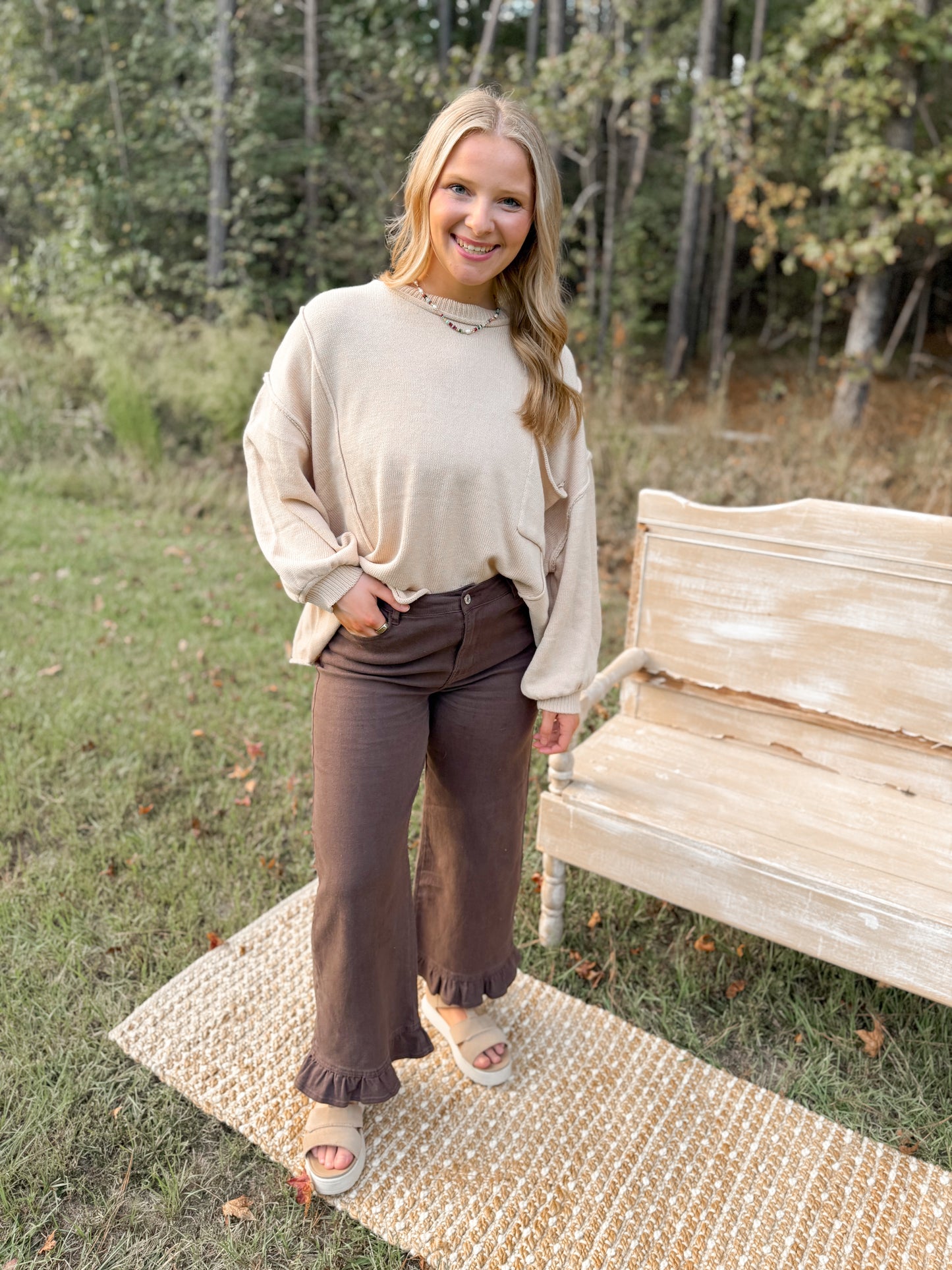 Oversized Taupe Sweater