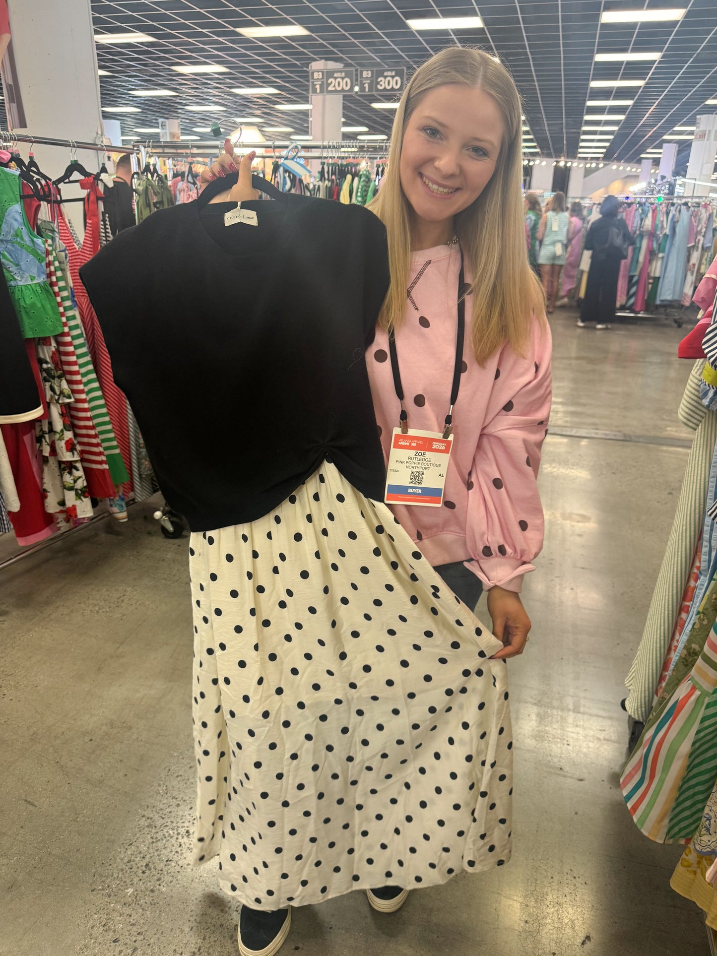 Black Polka Dot Dress *PREORDER*
