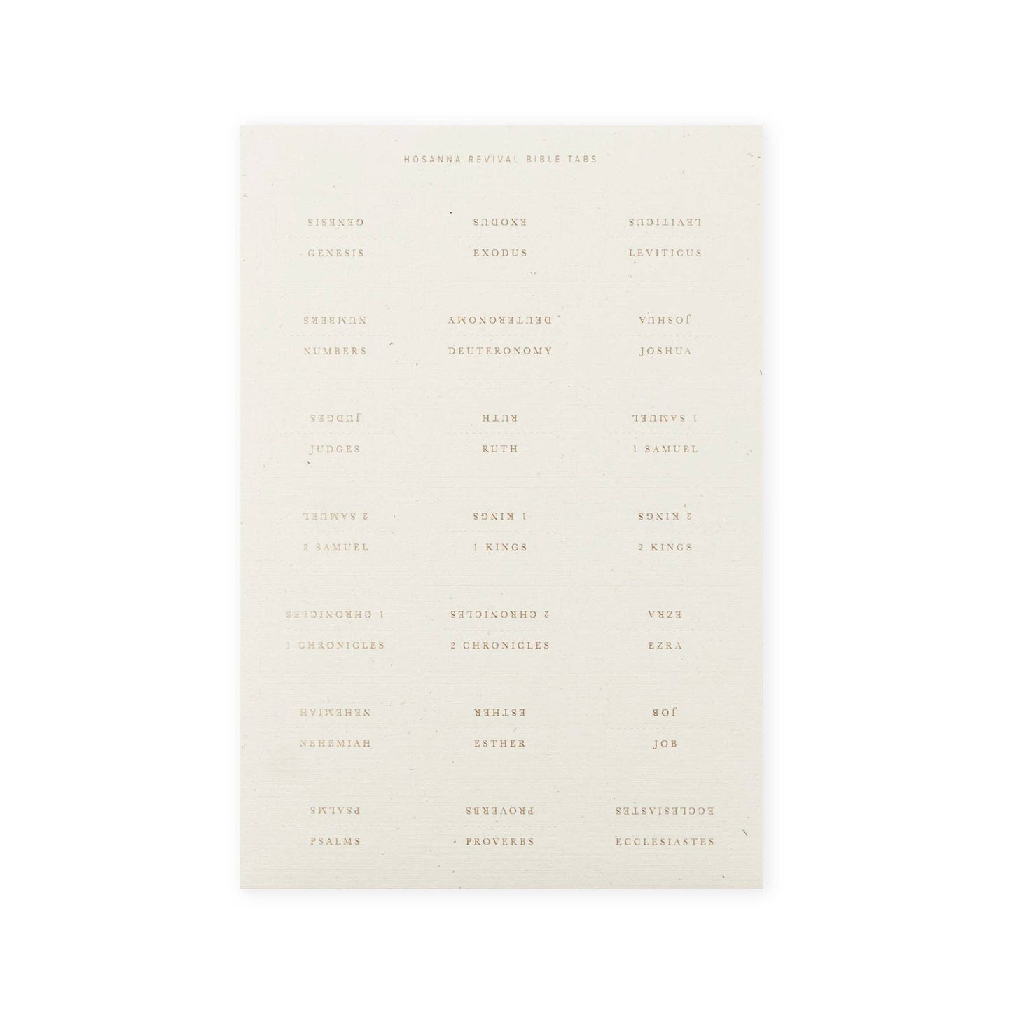 Hosanna Revival Bible Tabs: Gold Foiling