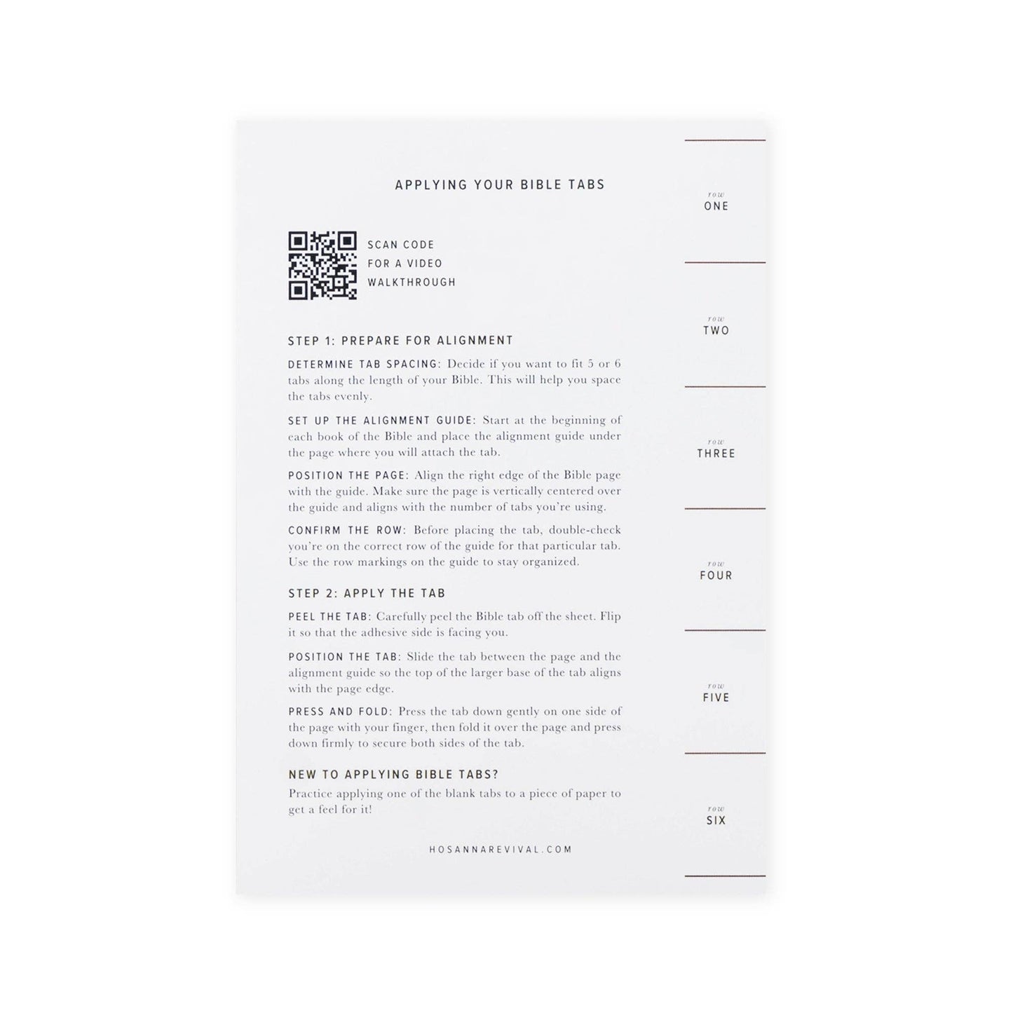 Hosanna Revival Bible Tabs: Gold Foiling