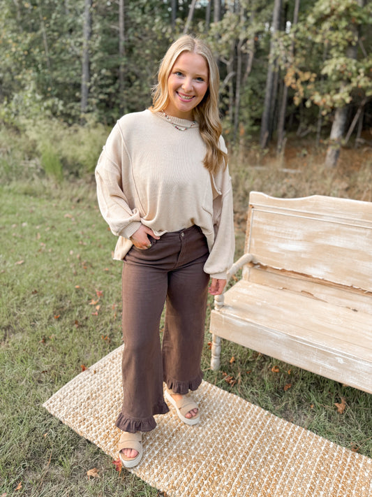 Oversized Taupe Sweater