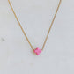 So Very Blessed Cross Necklace: Pink