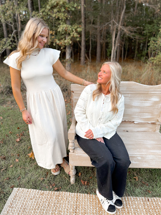 Cream Maxi Dress