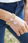 Alabama Crimson Tide Pave Disc 2-Row Ball Bead Bracelet