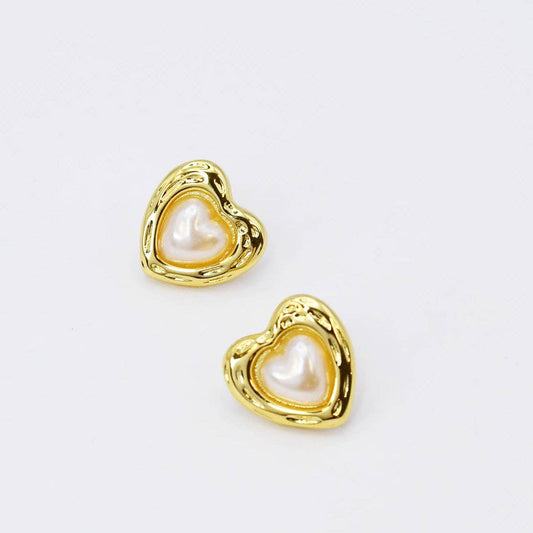 Love Pearl Gold Stud