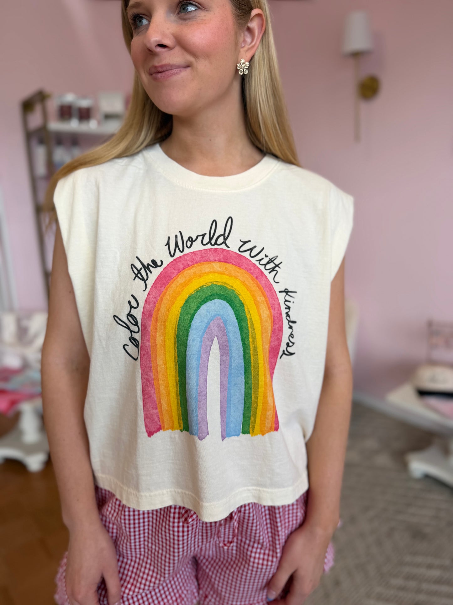 Color the World muscle tee