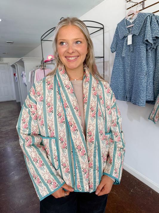 Vintage Floral Shacket