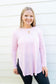 Baby Pink Side Slit Top