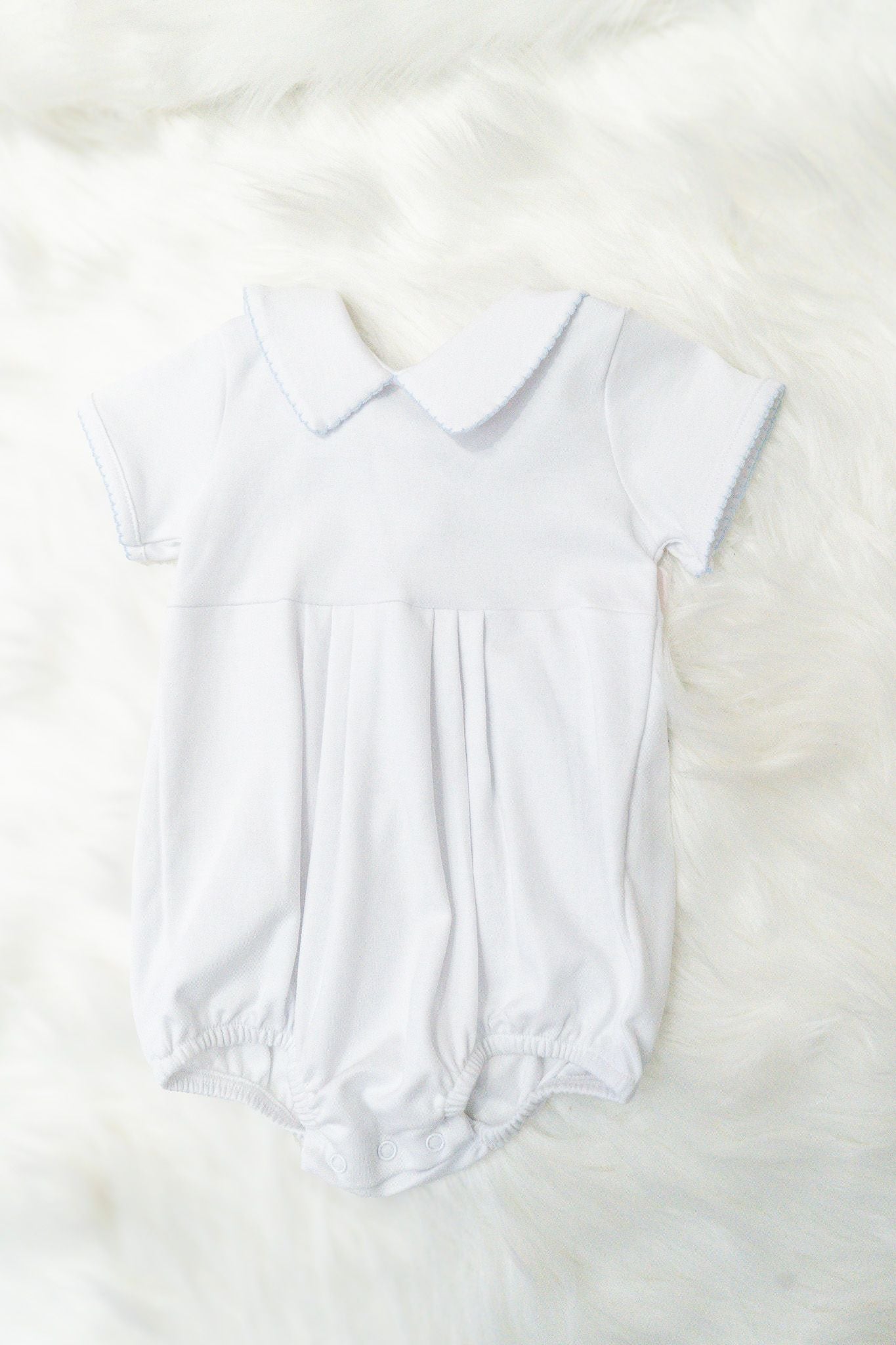 Blue Lace Trim Bubble