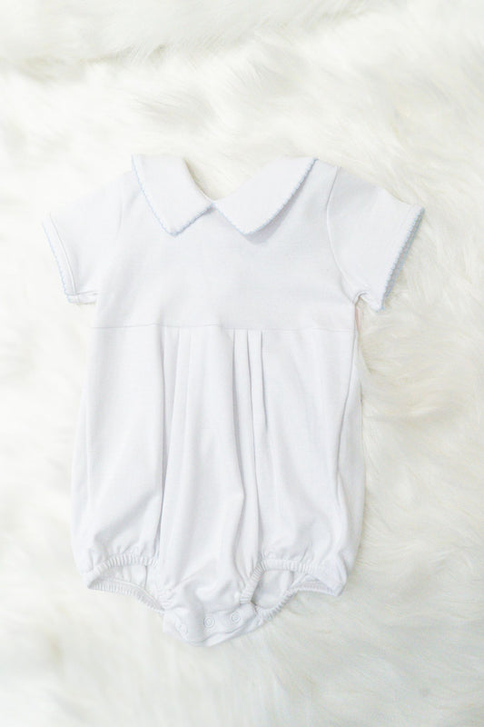 Blue Lace Trim Bubble