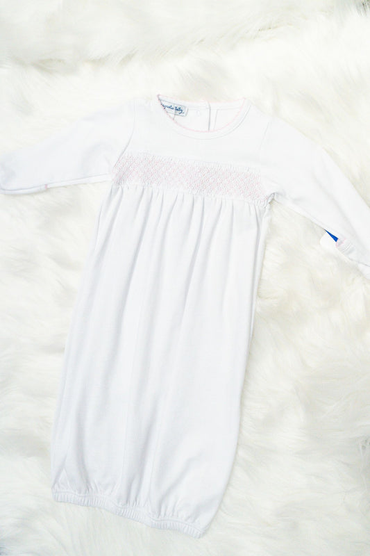Pink Smocked Gown