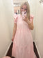 Pink Stripe Midi Dress