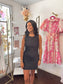Satin Black Dress