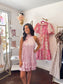 Pink Shimmer Mini Dress