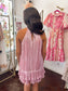 Pink Shimmer Mini Dress