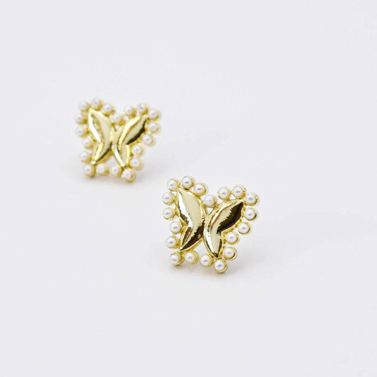 Butterfly Pearl Stud