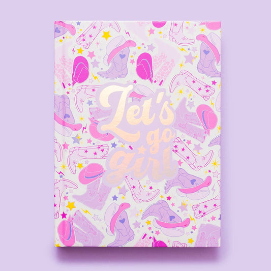 Hardcover Notebook - "Let's Go Girl"