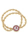 Alabama Crimson Tide Pave Disc 2-Row Ball Bead Bracelet