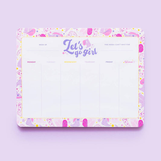 Weekly Planner - "Let's Go Girl"